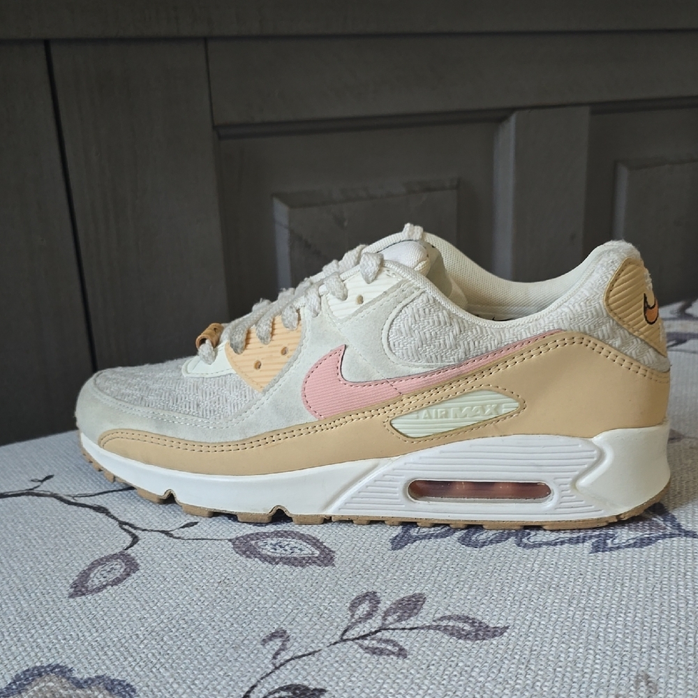 Nike Women's Air Max Sneakers in Cream, Tan & Pink